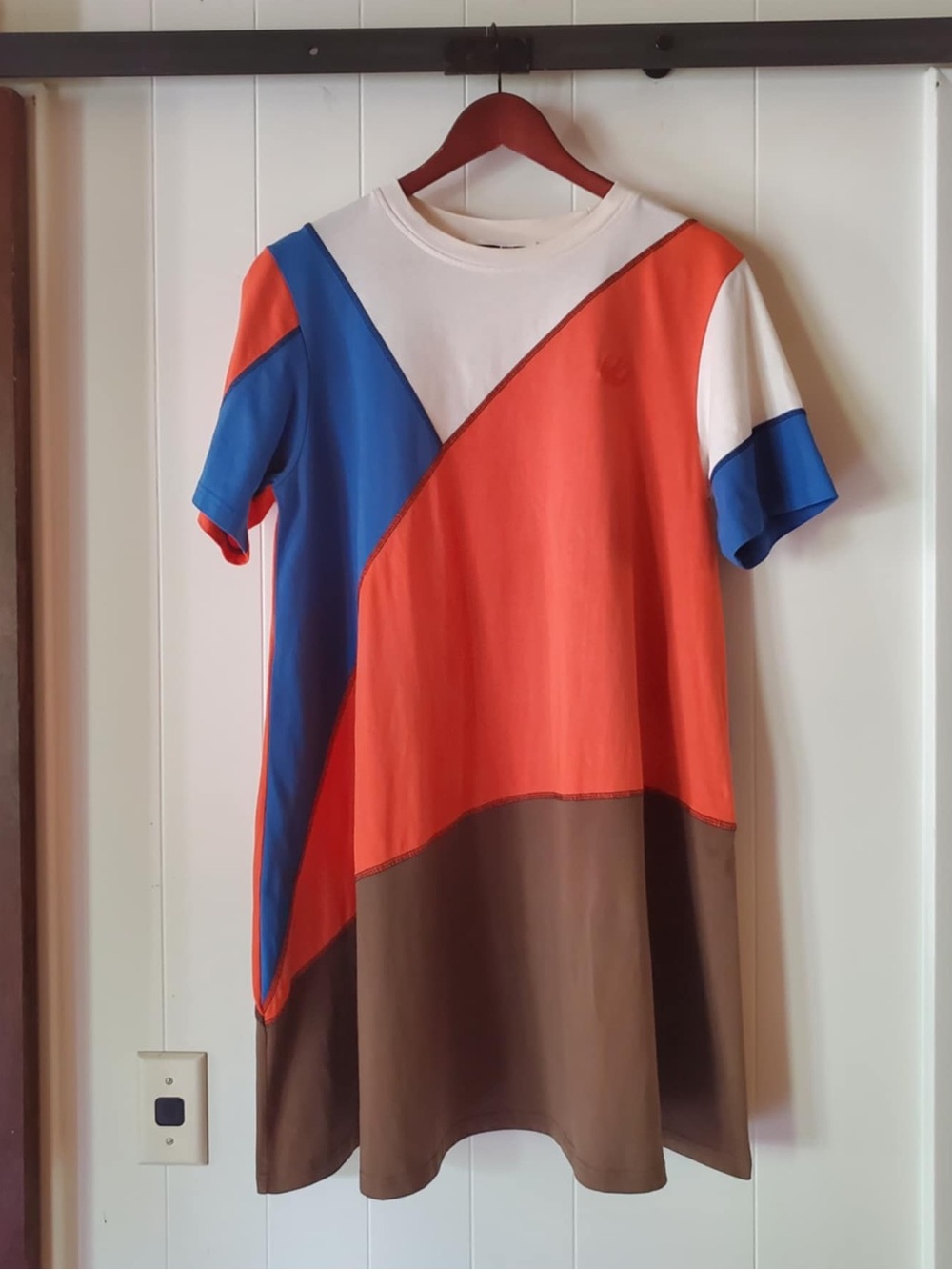 MCQ Alexander McQueen Color-block T-Shirt Dress Size XL